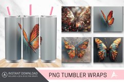 3D Butterfly Tumbler wrap Product Image 1