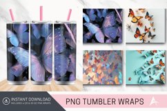 3D Butterfly Tumbler Wrap Product Image 1