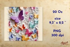 Butterfly tumbler wrap / light tumbler wrap / 3d butterfly Product Image 2