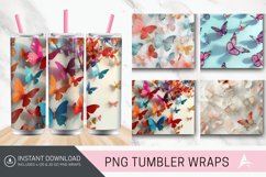 3D Butterfly Tumbler Wrap Product Image 1