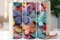 Butterfly tumbler wrap / summert umbler / butterfly png Product Image 1