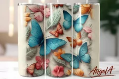 3d Butterfly tumbler wrap / butterfly tumbler 20 oz Product Image 1