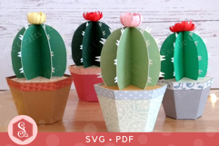 Cactus Favour Box SVG and PDF Templates Product Image 3