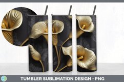 Bundle of six 3D Calla Lilies Tumbler designs.
