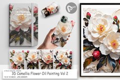 Digital Paper 3D Camellia Flower Product Image 1