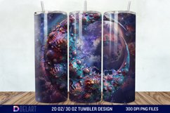 3D Cancer Zodiac Moon Tumbler Wrap Product Image 1