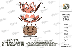 3D Candle Holder Laser Cut. Tea Light Holder SVG Product Image 2