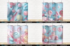3D Candy Sweet Pastel Colors Tumbler Bundle Product Image 6