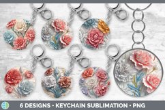 Bundle of six 3D Keychain designs.