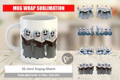 Mug Wrap Design 3D Carol Ghosts Product Image 1