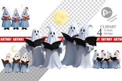 Clipart 3D Carol Ghosts Product Image 1