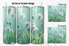 3D Cartoon Dandelions 20/30oz Skinny Tumbler Product Image 1