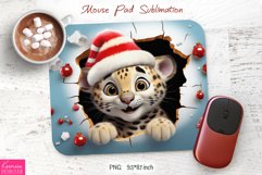 Christmas Leopard| Winter Mouse Pad Design Product Image 1