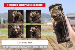 Tumbler Wrap 3D Carved Bear Product Image 1