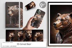Digital Paper 3D Carved Bear Product Image 1
