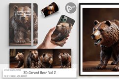 Digital Paper 3D Carved Bear Product Image 1
