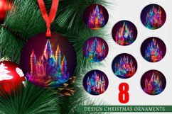 3D Castle Christmas Ornaments Product Image 1