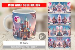 Mug Wrap Design 3D Castle Product Image 1