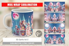 Mug Wrap Design 3D Castle Product Image 1