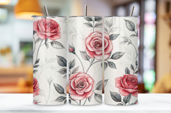 seamless sketch rose tumbler, gray floral tumbler wrap, pencil texture rose design, artistic drawing tumbler wrap, 20oz skinny tumbler wrap, tapered seamless tumbler design, straight tumbler wrap png, atelier floral design, seamless charcoal tumbler wrap,