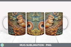 Gorgeous3D Chipmunks Mug Wrap design.