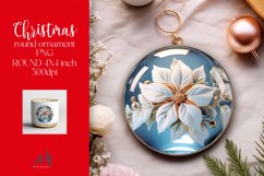 Christmas Round Ornament Sublimation PNG Product Image 1