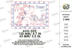 Christmas Fox and Reindeer Stands Laser Cut. Christmas SVG Product Image 2
