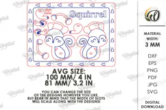 Christmas Raccoon and Squirrel Stands Laser Cut Product Image 3