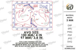 Christmas Polar Bear and Dog Stands Laser Cut. Christmas SVG Product Image 3