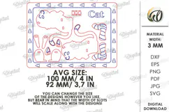 Christmas Cat and Rabbit Stands Laser Cut. Christmas SVG Product Image 2