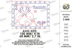 Christmas Cat and Rabbit Stands Laser Cut. Christmas SVG Product Image 3