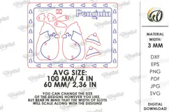 Christmas Penguin and Owl Stands Laser Cut. Christmas SVG Product Image 2