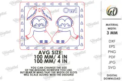 Christmas Penguin and Owl Stands Laser Cut. Christmas SVG Product Image 3