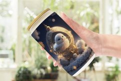 3D Christmas Baby Bird Glass Can Wraps Product Image 2