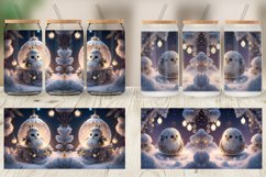 3D Christmas Baby Bird Glass Can Wraps Product Image 4