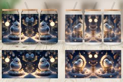 3D Christmas Baby Bird Glass Can Wraps Product Image 5