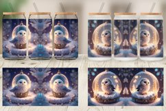 3D Christmas Baby Bird Glass Can Wraps Product Image 6
