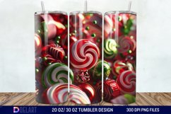 3D Christmas Candies Tumbler Wrap Product Image 1