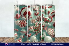 3D Christmas Candies Tumbler Wrap Product Image 1