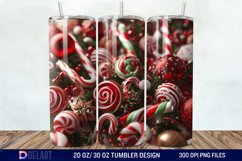 3D Christmas Candies Tumbler Wrap Product Image 1