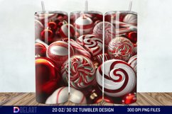 3D Christmas Candies Tumbler Wrap Product Image 1
