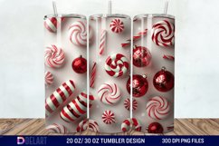 3D Christmas Candies Tumbler Wrap Product Image 1