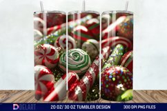 3D Christmas Candies Tumbler Wrap Product Image 1