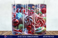 3D Christmas Candies Tumbler Wrap Product Image 1