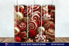 3D Christmas Candies Tumbler Wrap Product Image 1