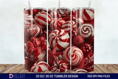3D Christmas Candies Tumbler Wrap Product Image 1