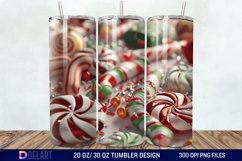 3D Christmas Candies Tumbler Wrap Product Image 1