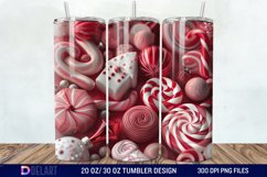 3D Christmas Candies Tumbler Wrap Product Image 1