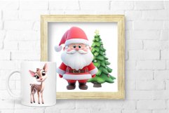 3D Christmas Clipart Bundle Cute Christmas Sublimation