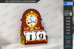 3D Christmas Countdown Laser Cut Bundle|Christmas Calendar Product Image 9